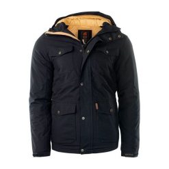 Kurtki sportowe męskie: IGUANA Kurtka męska Dayo Navy Leave Print r. XL ( g63-4)