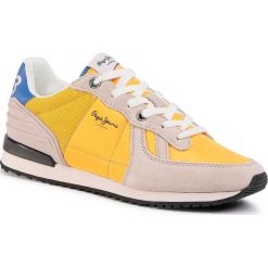 Sneakersy PEPE JEANS - Tinker Wer PMS30621 Yellow 043. Żółte sneakersy męskie Pepe Jeans, bez zapięcia. W wyprzedaży za 229,00 zł.