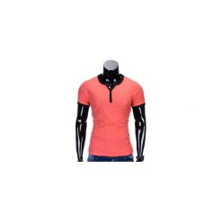 T-shirty męskie: T-SHIRT MĘSKI BEZ NADRUKU S651 – KORALOWY