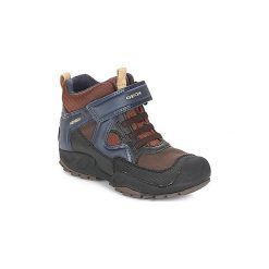 Buty Dziecko Geox J NEW SAVAGE BOY B A. Pomarańczowe trampki chłopięce Geox, bez wzorów, bez zapięcia. Za 237,30 zł.