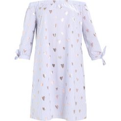 Marc O'Polo DENIM DRESS OFF SHOULDER Sukienka letnia blue. Niebieskie sukienki damskie marki Marc O'Polo DENIM, na lato, m, bez wzorów, z bawełny, polo, bez rękawów. W wyprzedaży za 343,20 zł.