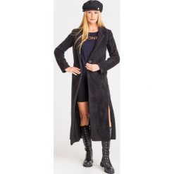 PŁASZCZ PATRIZIA PEPE. Czarne kurtki damskie Patrizia Pepe, bez wzorów, z dzianiny. Za 2479,00 zł.