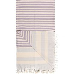 Chusty damskie: Chusta hammam w kolorze fioletowym – 180 x 100 cm