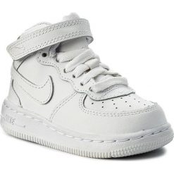 Buty NIKE - Force 1 Mid (Td) 314197 113 White/White/White. Białe półbuty dziewczęce Nike, na sznurówki. Za 199,00 zł.