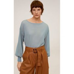 Mango - Sweter Adana. Niebieskie swetry damskie Mango, s, bez wzorów, z poliesteru, bez rękawów, bez kaptura. Za 99,90 zł.