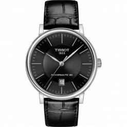 TISSOT RABAT ZEGAREK Carson Premium Powermatic 80 T122.407.16.051.00. Szare, analogowe zegarki męskie TISSOT, srebrne. W wyprzedaży za 1930,00 zł.