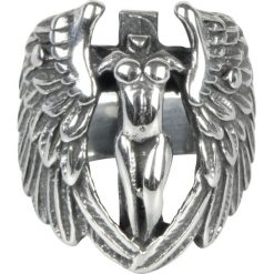 Wildcat Angel Pierścień standard. Szare sygnety męskie marki Wildcat, ze stali. Za 62,90 zł.