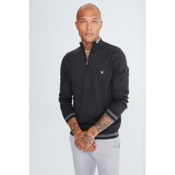 Sweter w kolorze antracytowym. Szare swetry męskie xl, z bawełny. W wyprzedaży za 119,95 zł.