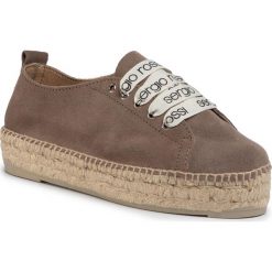 Espadryle MANEBI - A89600-MFN975-1504 Taupe. Pomarańczowe espadryle damskie Manebi, bez wzorów, ze skóry, bez obcasa, na płaskiej podeszwie. Za 989,00 zł.