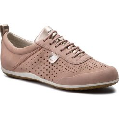 Półbuty GEOX - D Vega B D8209B 000LT C8056 Antique Rose. Czerwone półbuty damskie skórzane Geox, na płaskiej podeszwie. W wyprzedaży za 319,00 zł.