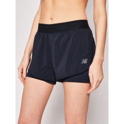 Szorty sportowe New Balance Relentless 2 In 1 WS01177. Niebieskie spodenki sportowe damskie New Balance, s, bez wzorów, sportowe. W wyprzedaży za 129,00 zł.