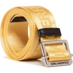 Pasek Damski KARL LAGERFELD - 201W3196 Yellow. Żółte paski damskie KARL LAGERFELD, w paski, z materiału. Za 339,00 zł.