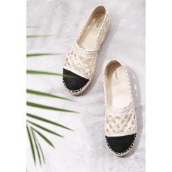 Beżowe Espadryle Step Dance. Brązowe espadryle damskie Born2be, bez wzorów, z materiału, bez obcasa, na płaskiej podeszwie. Za 69,99 zł.