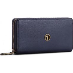Duży Portfel Damski TRUSSARDI JEANS - Rabarbaro 75W00087 U280. Niebieskie portfele damskie Trussardi Jeans, z jeansu. Za 299,00 zł.