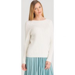 SWETER PIREO Max Mara Leisure. Białe swetry damskie Max Mara Leisure, s, z aplikacjami, z dzianiny, bez rękawów, bez kaptura. Za 509,40 zł.