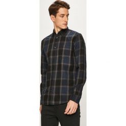 Tom Tailor Denim - Koszula. Czarne koszule męskie TOM TAILOR DENIM, s, bez wzorów, z bawełny, klasyczne, z klasycznym kołnierzykiem, z długim rękawem. W wyprzedaży za 89,90 zł.