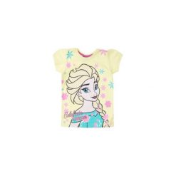 Bluzka dziewczęca z printem Kraina Lodu - Frozen. Szare t-shirty dziewczęce TXM, z motywem z bajki. Za 9,99 zł.