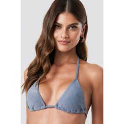 NA-KD Swimwear Góra bikini Sparkle Triangle - Blue. Niebieskie bikini NA-KD Swimwear. Za 80,95 zł.