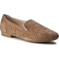 Lordsy CAPRICE - 9-24501-28 Nut Suede 326. Pomarańczowe mokasyny damskie marki Caprice, ze skóry, bez obcasa, na płaskiej podeszwie. W wyprzedaży za 189,00 zł.