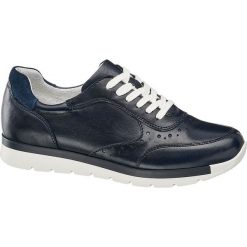 Granatowe sneakersy damskie 5th Avenue na białej podeszwie 5th Avenue granatowe. Białe sneakersy damskie 5th Avenue, ze skóry. Za 179,90 zł.