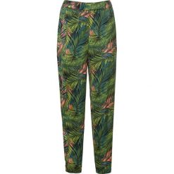 Spodnie bez zamka w talii bonprix czarny z nadrukiem. Spodnie damskie bonprix. Za 89,99 zł.