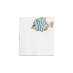 Mango Kids - T-shirt dziecięcy Ocean 110-164 cm. Białe bluzki dziewczęce Mango Kids, z aplikacjami, z bawełny, z okrągłym kołnierzem, z krótkim rękawem, krótkie, bez kaptura. Za 45,90 zł.