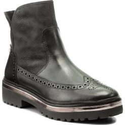 Botki TAMARIS - 1-25452-29 Black 001. Szare buty zimowe damskie marki Tamaris, z materiału, na sznurówki. W wyprzedaży za 199,00 zł.