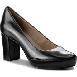 Półbuty UNISA - Numar F18 Na Black Napa Silk. Czarne półbuty damskie Unisa, bez wzorów, ze skóry, bez obcasa, na obcasie, bez zapięcia. W wyprzedaży za 289,00 zł.