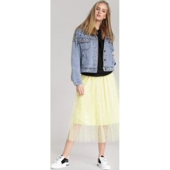 Żółta Spódnica Olivine. Żółte spódniczki damskie Renee, s, bez wzorów, midi. Za 99,99 zł.
