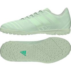 Buty piłkarskie adidas Nemeziz Tango 17.4 Tf Jr CP9216. Zielone buty sportowe męskie Adidas, z materiału, bez zapięcia, do piłki nożnej. W wyprzedaży za 189,00 zł.