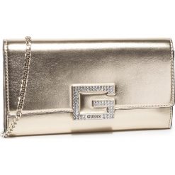 Torebka GUESS - Dazzle (MG) Evening Bags HWMG76 75710 GOLD. Żółte torebki klasyczne damskie Guess, z aplikacjami, ze skóry ekologicznej, wizytowe, bez dodatków. Za 399,00 zł.