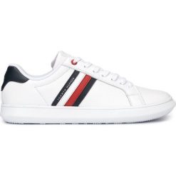 Tommy Hilfiger Tenisówki Biały. Białe trampki męskie TOMMY HILFIGER, bez wzorów, ze skóry, bez zapięcia. Za 462,95 zł.