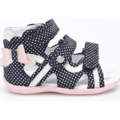 Bartek - Sandały 32.50.50.0. Niebieskie sandały dziewczęce Bartek, ze skóry, bez zapięcia. Za 229,90 zł.