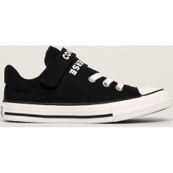 Converse - Tenisówki dziecięce. Czarne trampki chłopięce Converse, bez wzorów, z gumy, bez zapięcia. Za 199,90 zł.