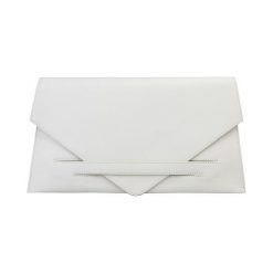 Made in Italia Pochette Listonoszka MADE IN ITALIA. Szare kopertówki damskie Made in Italia, bez wzorów, ze skóry, bez dodatków. Za 278,00 zł.