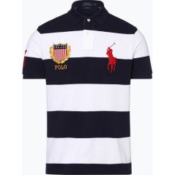 Polo Ralph Lauren - Męska koszulka polo – Custom Slim Fit, niebieski. Niebieskie koszulki męskie Polo Ralph Lauren, s, bez wzorów, bez rękawów. Za 659,95 zł.
