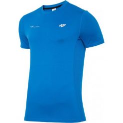 Koszulka męska TSMF051 z logo CA Active. Niebieskie koszulki męskie 4f, xl, bez wzorów, bez kołnierzyka, bez rękawów. Za 89,90 zł.