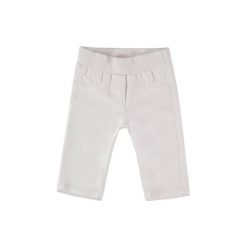 ESPRIT Girls Spodnie Basic white. Białe spodnie chłopięce marki Esprit, z bawełny. Za 55,00 zł.