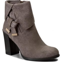 Botki EVA MINGE - Sanchia 2E 17SM1372213EF 809. Szare botki damskie na obcasie Eva Minge, ze skóry. W wyprzedaży za 249,00 zł.