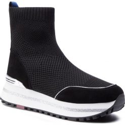 Sneakersy LIU JO - Wonder Maxi BF0071 TX022 Black 22222. Czarne półbuty damskie Liu Jo, na co dzień, bez wzorów, ze skóry, bez obcasa, na płaskiej podeszwie, bez zapięcia. Za 739,00 zł.