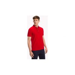 Koszulki polo z krótkim rękawem Tommy Hilfiger MW0MW08819 SLIM POLO. Czerwone koszulki męskie TOMMY HILFIGER, xl, bez wzorów, z krótkim rękawem. Za 230,11 zł.