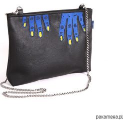 Torebka TOUCH Blue. Niebieskie torebki klasyczne damskie Pakamera, z haftami, na ramię, z haftem. Za 149,00 zł.