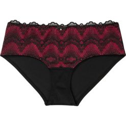 Figi panty bonprix czarno-czerwony. Czarne panty damskie bonprix, w koronkowe wzory. Za 34,99 zł.