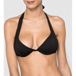Stroje dwuczęściowe damskie: Gładka góra od kostiumu kąpielowego typu halter bikini