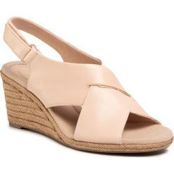 Espadryle CLARKS - Lafley Alaine 261426334 Blush Leather. Różowe espadryle damskie Clarks, bez wzorów, ze skóry, bez obcasa, na obcasie. W wyprzedaży za 239,00 zł.