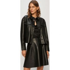 Only - Kurtka. Czarne kurtki damskie ONLY, bez wzorów, ze skóry ekologicznej, krótkie, bez kaptura. Za 219,90 zł.