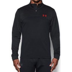 Bejsbolówki męskie: Under Armour Bluza męska Armour Fleece 1/4 Zip czarna r. M (1286334-005)