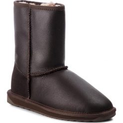 Buty EMU AUSTRALIA - Townsend W10715 Chocolate. Brązowe buty zimowe damskie EMU Australia, ze skóry, na niskim obcasie. Za 769,00 zł.