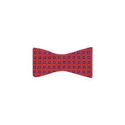 Czerwono-granatowa mucha wiązana w kwiaty W95. Czerwone muszki męskie Modini Moda Męska, na co dzień, w kwiaty, z tkaniny, eleganckie. Za 60,75 zł.