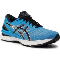 Buty ASICS - Gel-Nimbus 22 1011A680 Directoire Blue/Black 405. Niebieskie buty sportowe męskie Asics, z tworzywa sztucznego, bez zapięcia, do biegania. Za 759,00 zł.